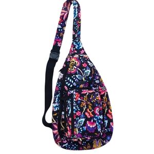 Vera Bradley NWOT Multicolor Floral Sling Backback